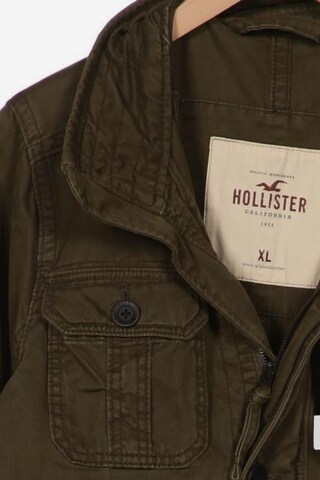 HOLLISTER Jacket & Coat in XL in Green