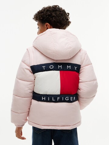 TOMMY HILFIGER Winter jacket 'Heritage' in Pink: front