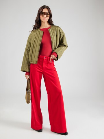 MAC Wide Leg Hose 'DREAM' in Rot