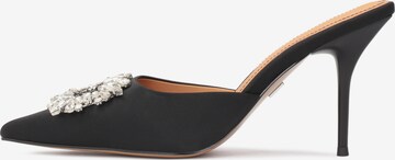 Kazar Mules in Black: front