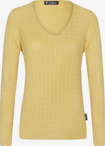 DENIM CULTURE Sweater 'Verla' in Yellow: front