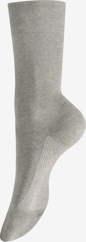Hudson Socks 'Dry Cotton' in Grey: front
