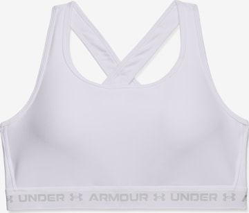 UNDER ARMOUR Sports Bra in White: front