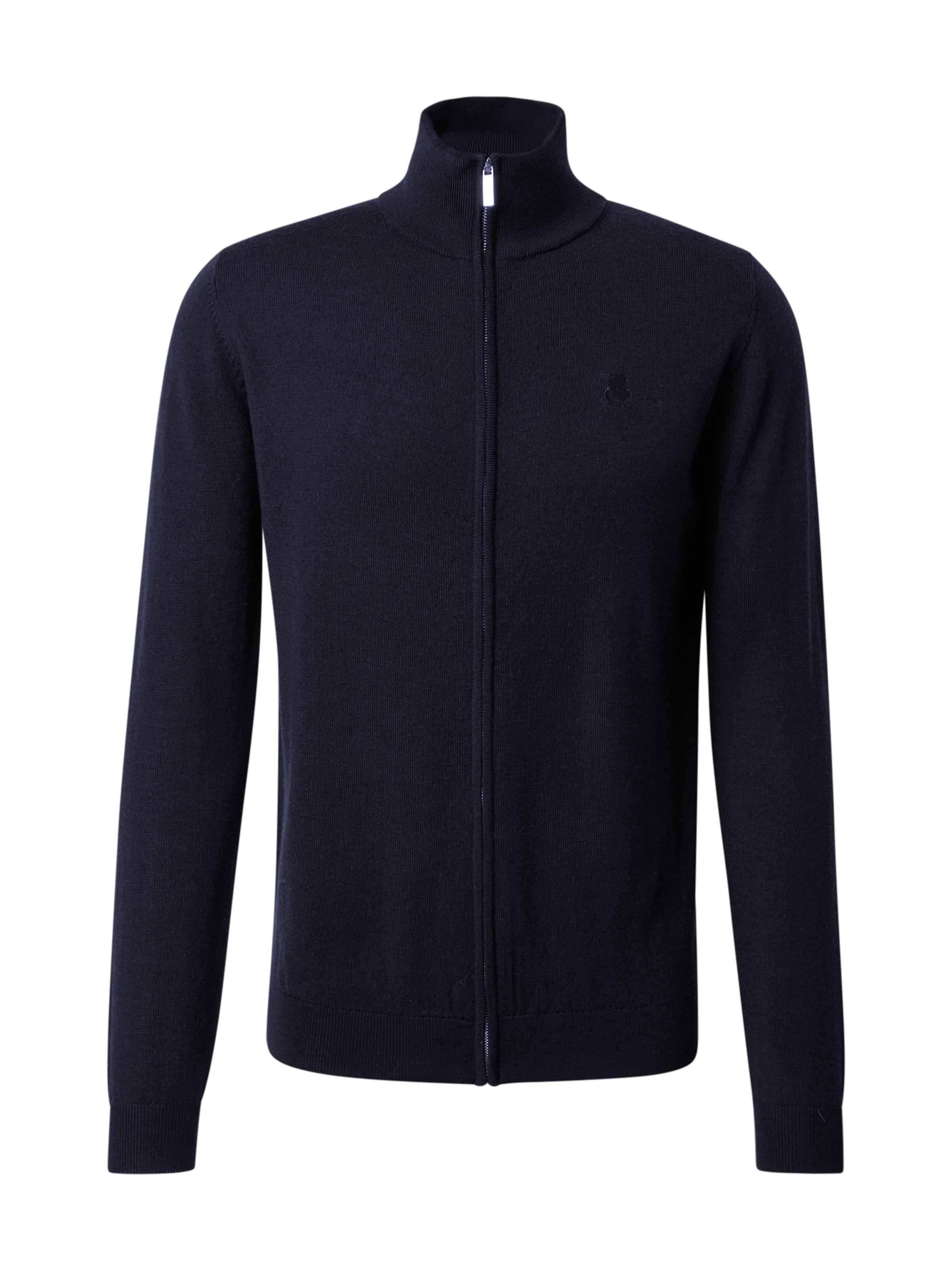 Geacă tricotată de la Karl Lagerfeld pe albastru: față