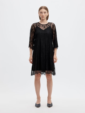 SELECTED Kleid in Schwarz: Vorderseite