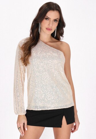 faina Blouse 'Fashion Look' in Beige: front