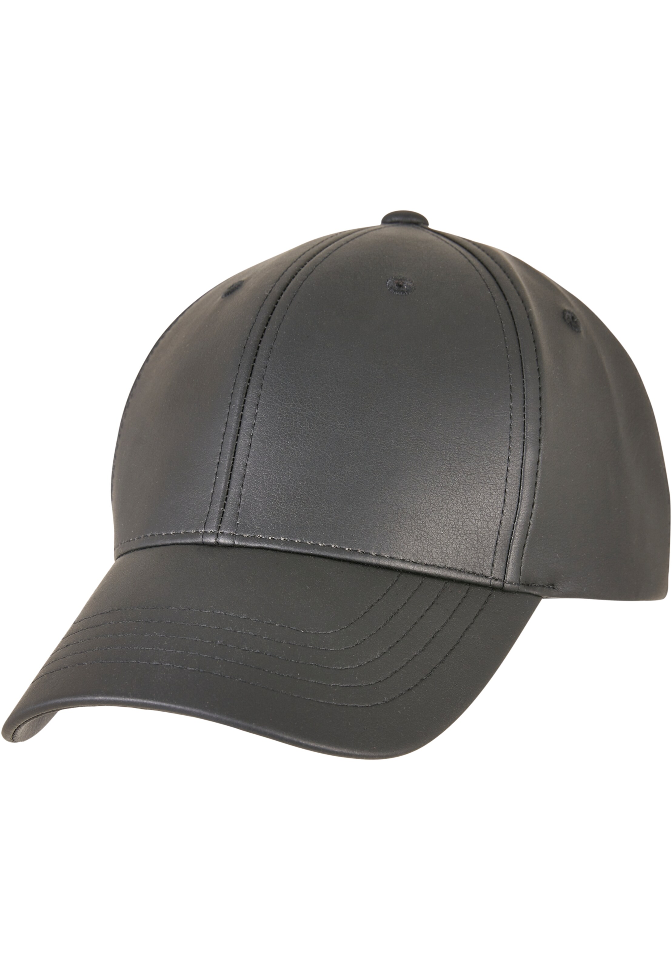 Flexfit Cap 'Alpha' in Schwarz: Vorderseite