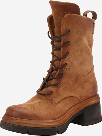 A.S.98 Lace-Up Ankle Boots in Brown: front