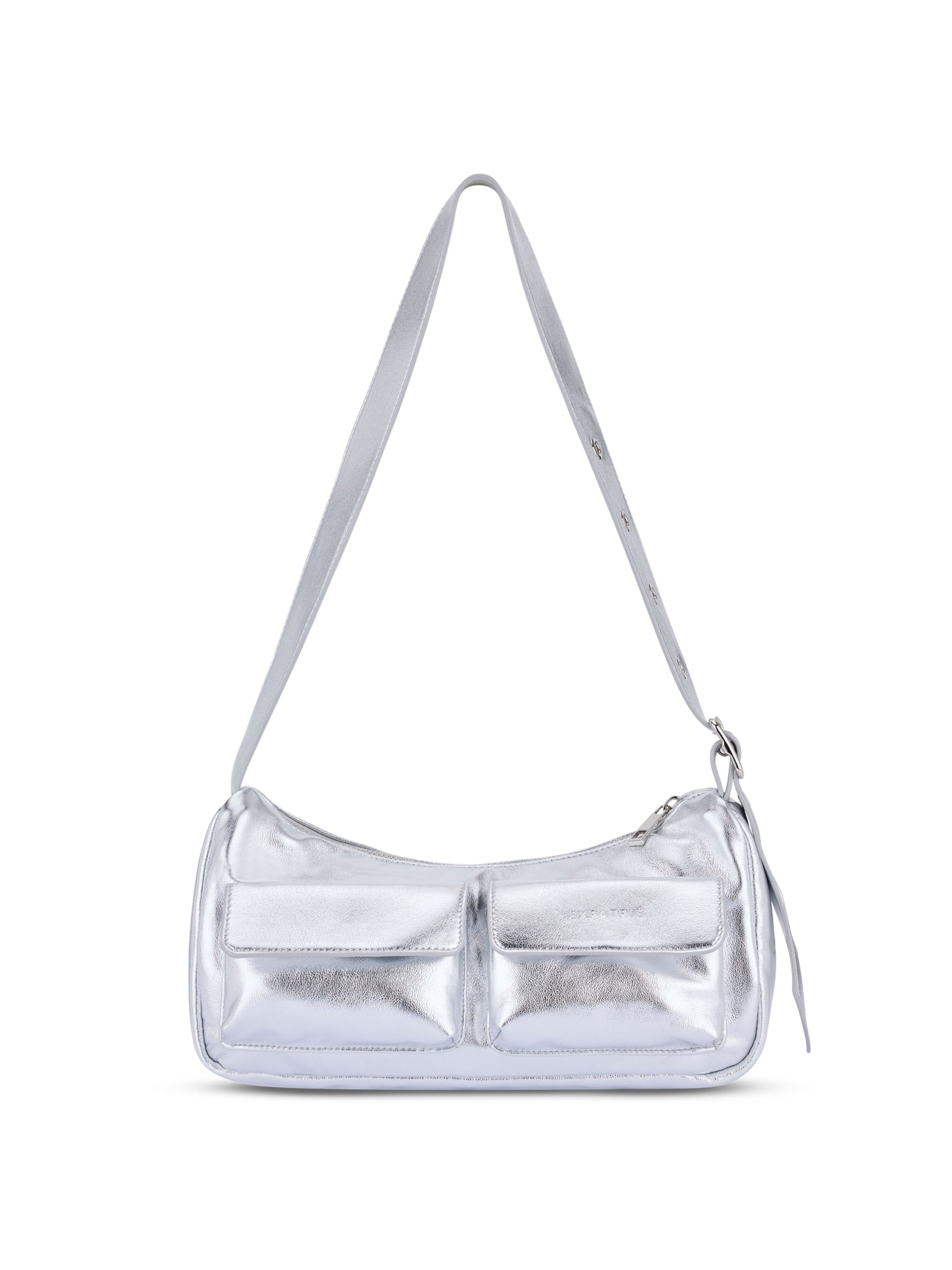Sac bandoulière 'Electra' Expatrié en argent : devant