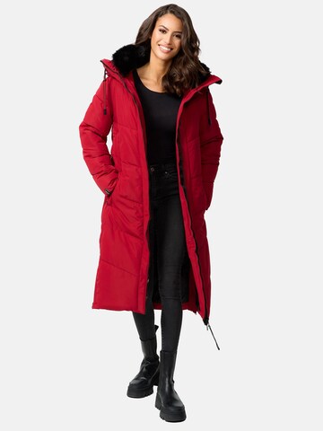 MARIKOO Winter coat 'Nadaree' in Red