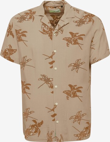 BLEND Regular fit Button Up Shirt in Beige: front