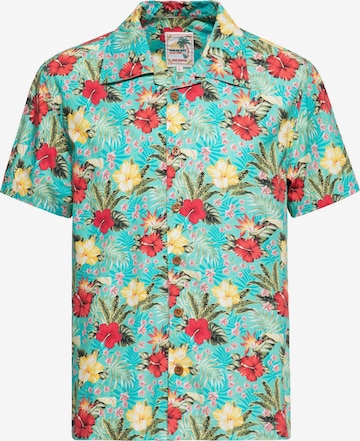 King Kerosin Hemd in Grün: Vorderseite