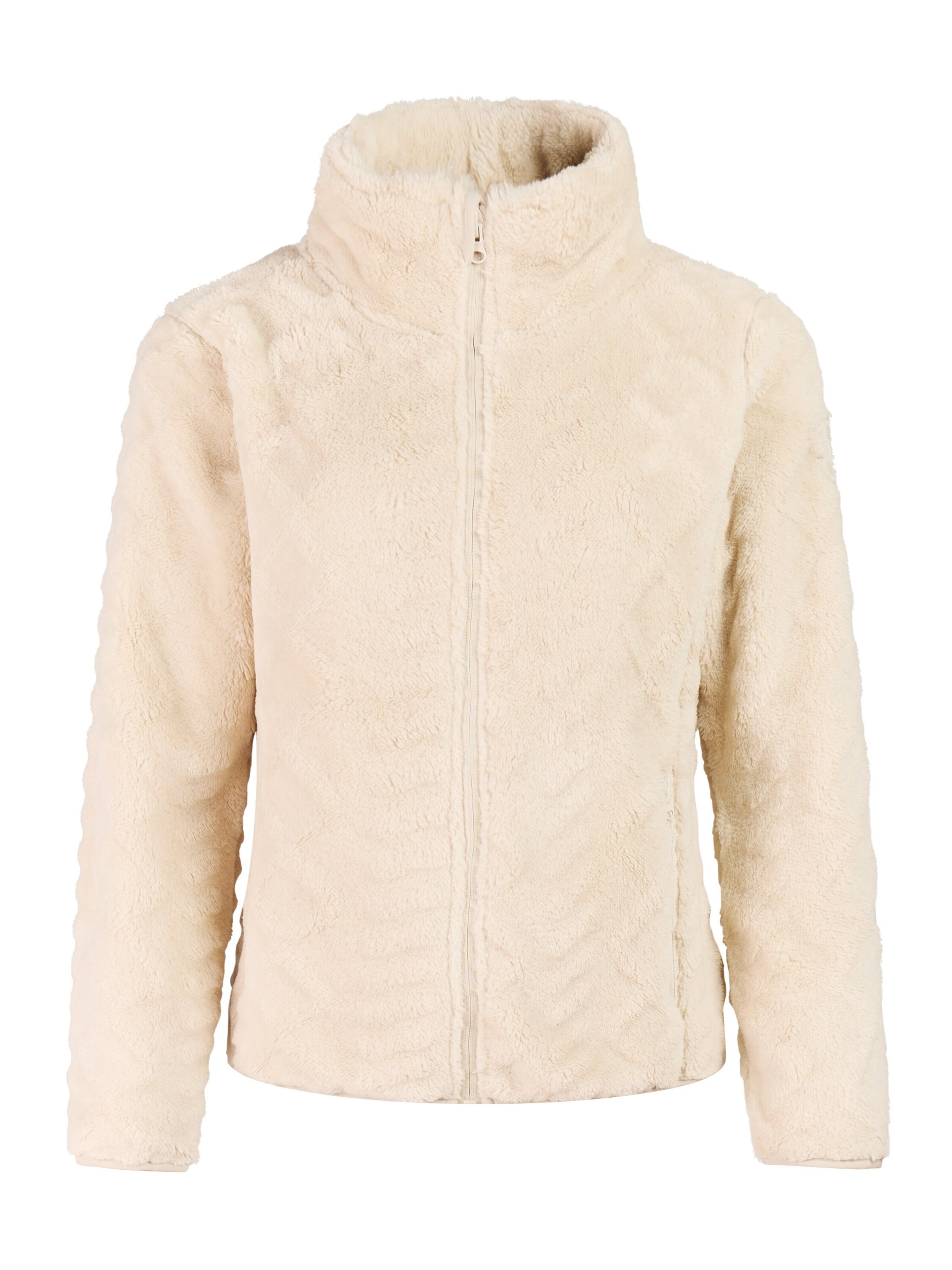 PROTEST Fleece jas 'PRTFinta' in Wit: voorkant