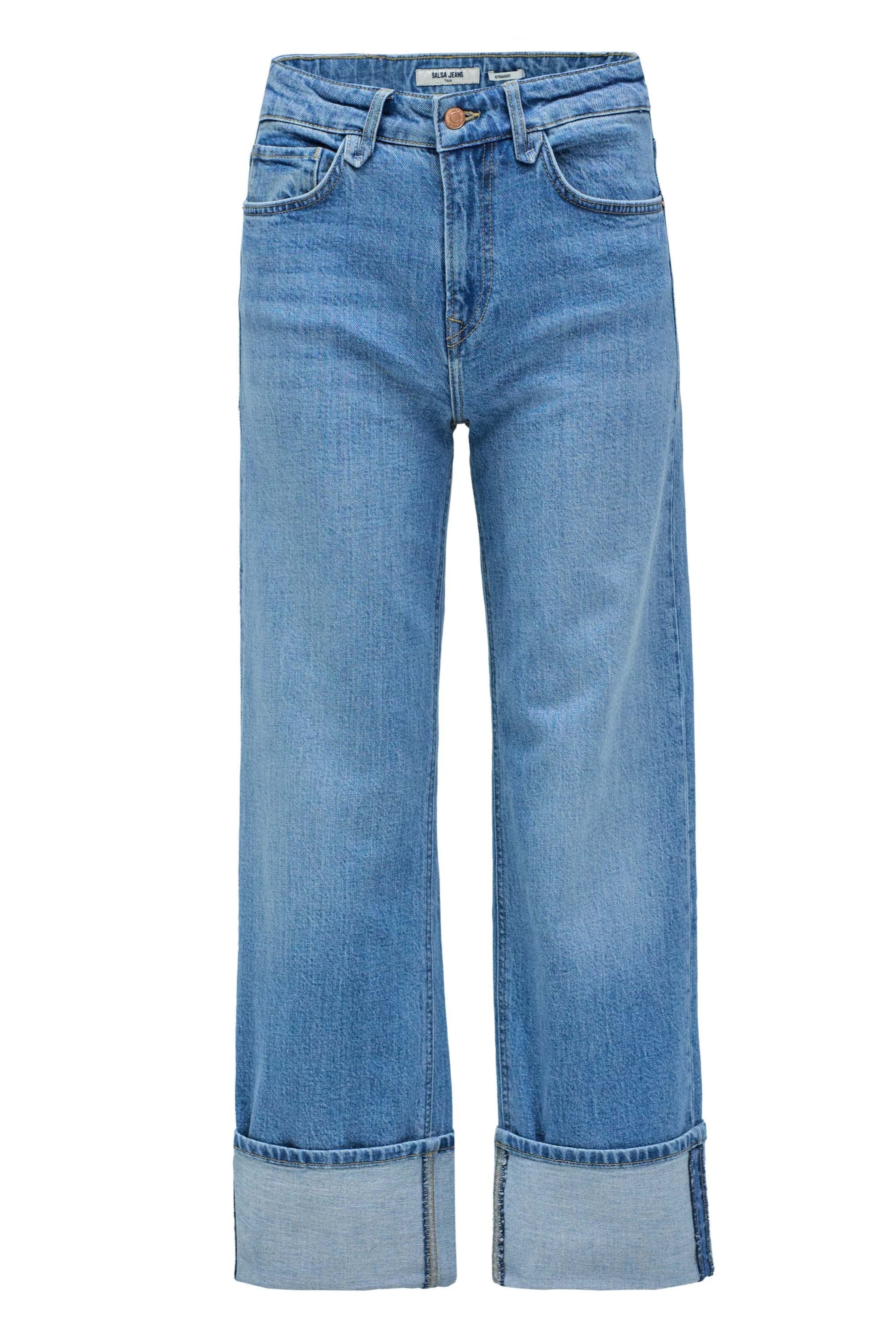 Salsa Jeans Wide Leg Jeans 'True' in Blau: Vorderseite