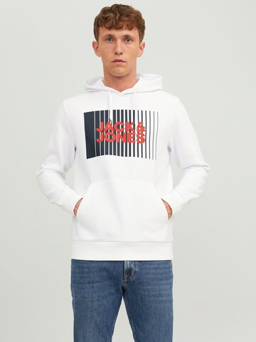 Sweat-shirt JACK & JONES en blanc : devant