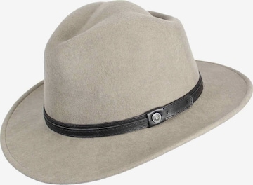 bugatti Hut 'Fedora' in Grau: Vorderseite