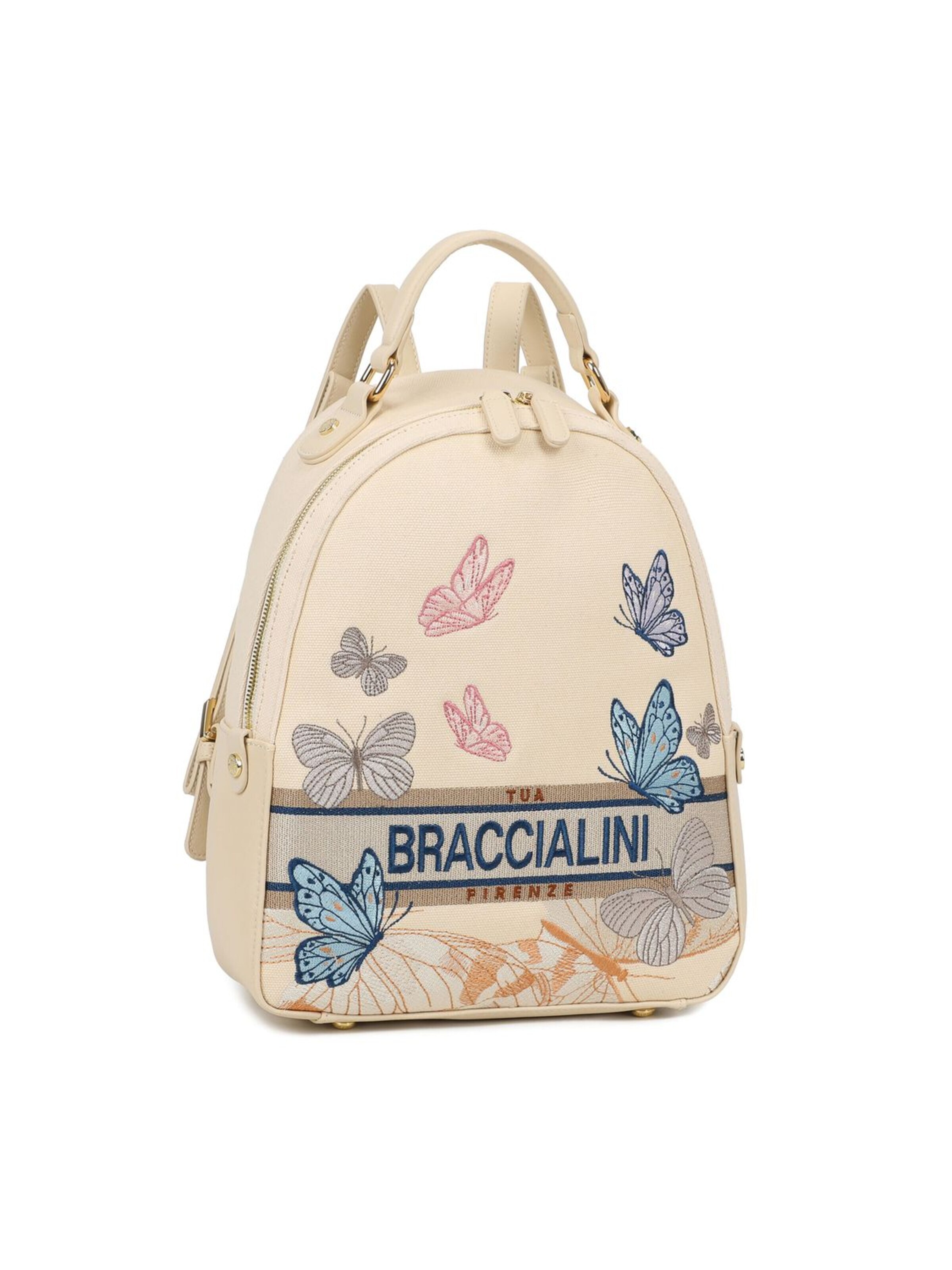 Zaino 'Jacquard' di Braccialini in beige