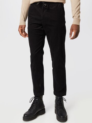 Regular Pantalon Lindbergh en noir : devant