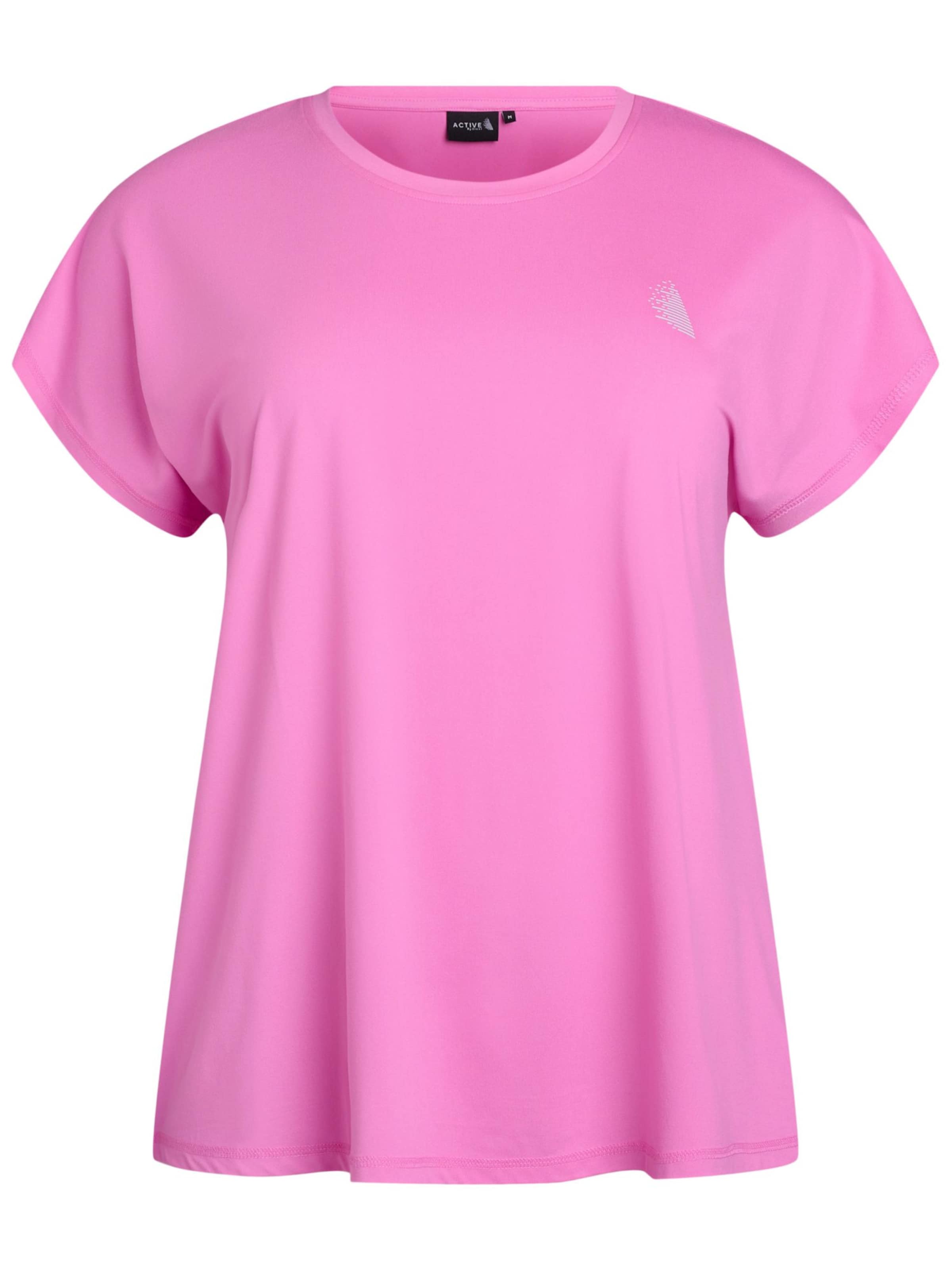 Active by Zizzi - Camisa 'ABASIC' em rosa: frente