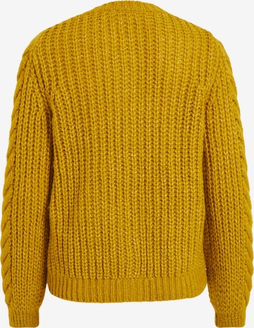 VILA Knit Cardigan 'Aksina' in Yellow