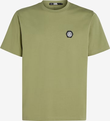 T-Shirt 'Wax Seal' Karl Lagerfeld en vert : devant