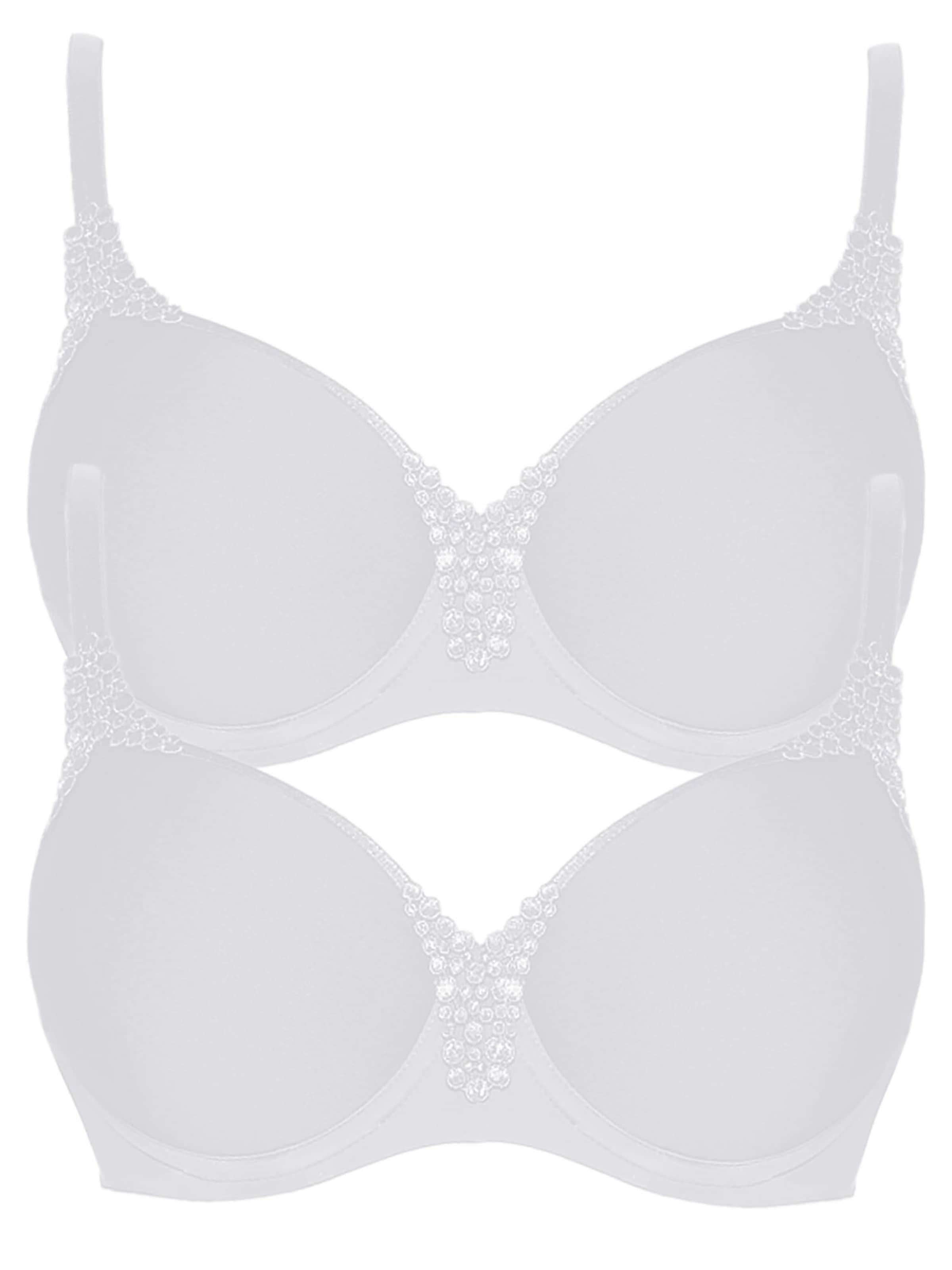 VIANIA Bra 'Carola' in White: front