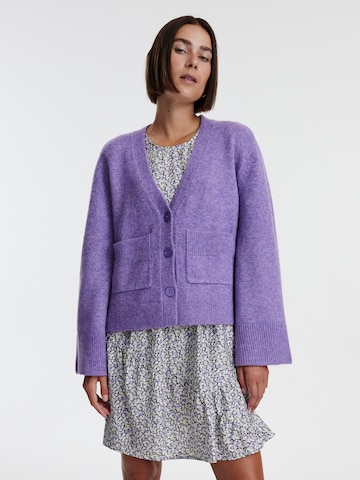 EDITED Knit Cardigan 'Carmi' in Purple: front