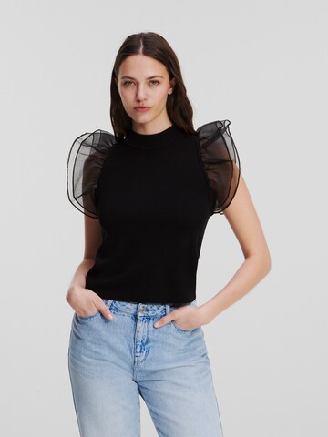 Karl Lagerfeld Shirt in Black: front