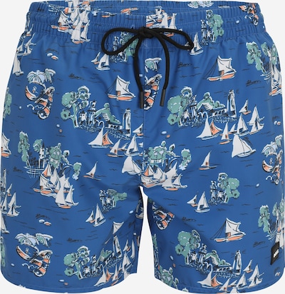 BOSS Kupaće hlače 'Piranha' u plava / cijan plava / crna / bijela, Pregled proizvoda