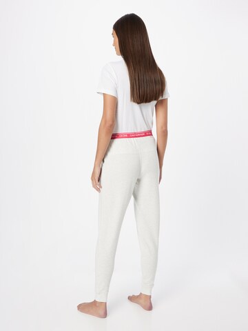 Effilé Pantalon de pyjama Calvin Klein Underwear en blanc
