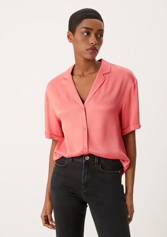 s.Oliver BLACK LABEL Blouse in Roze: voorkant