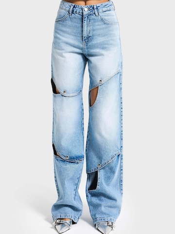 IT'S BASIC Loose fit Jeans 'LOOSE HIGH RISE JEANS (LENGHT 32)' in Blue
