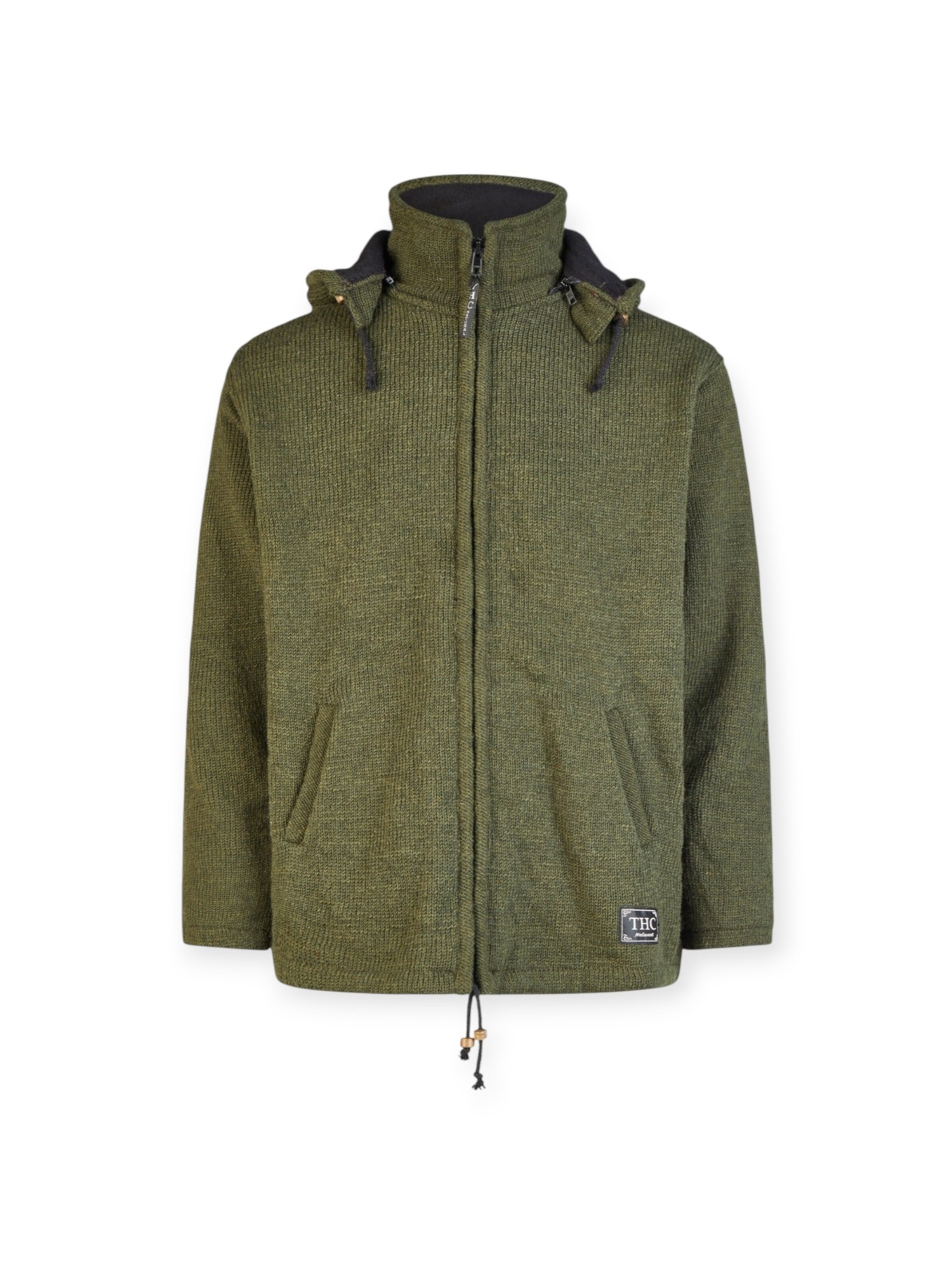 THC Natural Line Strickjacke '857'‌‌‌‌‌‌‌‌‌ in Grün: Vorderseite