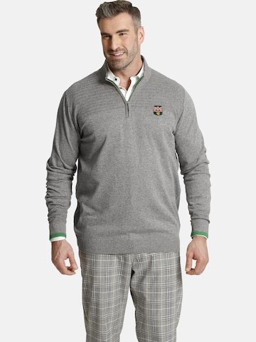 Charles Colby Pullover 'Earl Pete' in Grau: predná strana