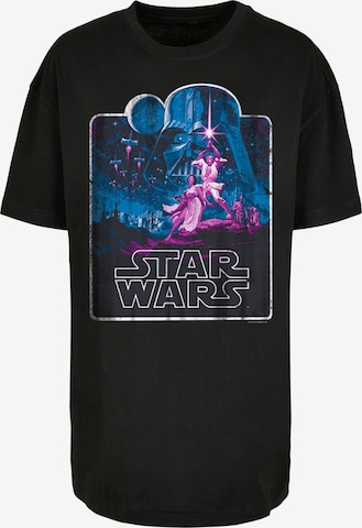 F4NT4STIC Shirt 'Star Wars Movie Montage' in Black: front