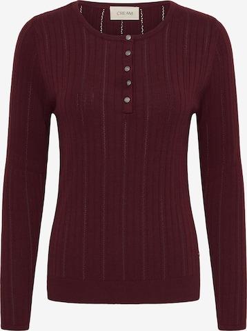 Cream Sweter 'Peloa' w kolorze czerwony: przód