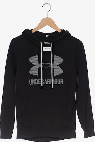 UNDER ARMOUR Sweatshirt & Zip-Up Hoodie in XS in Black: front