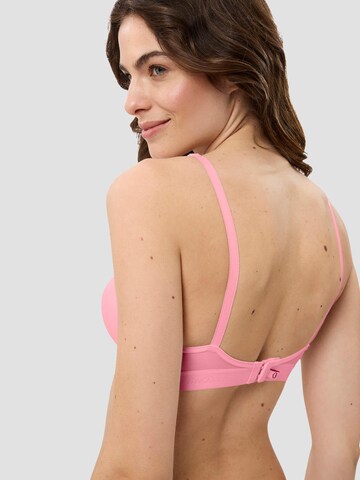 BeeDees Triangle Bra 'Soft-BH Microfun N' in Pink