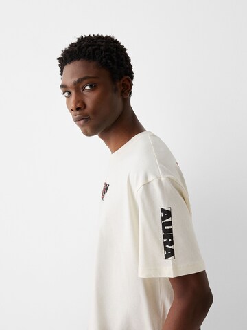 T-Shirt Bershka en blanc