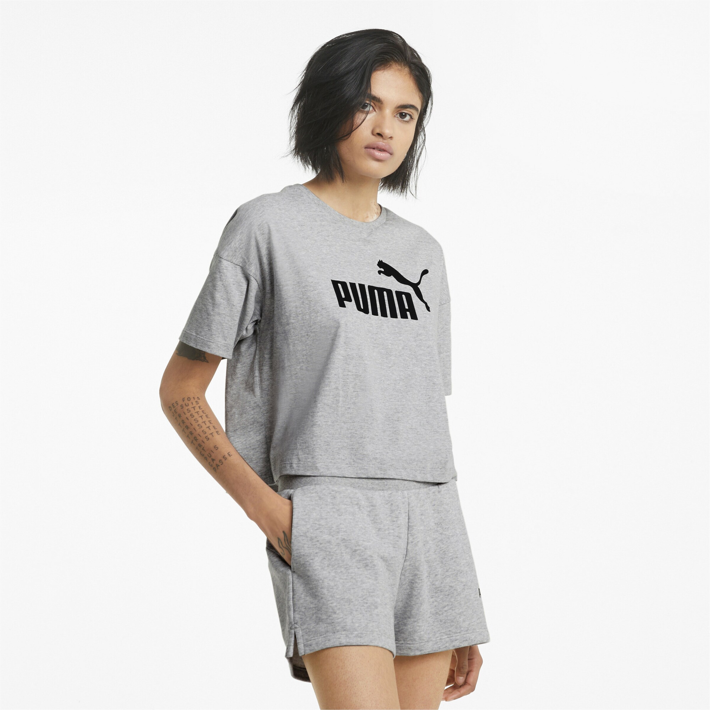 Frauen Sportarten PUMA T-Shirt in Hellgrau - LU20464