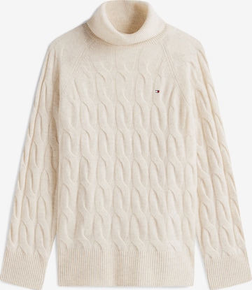 Pull-over TOMMY HILFIGER en beige : devant