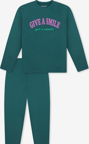 Pyjama ' Nightwear ' SCHIESSER en vert : devant