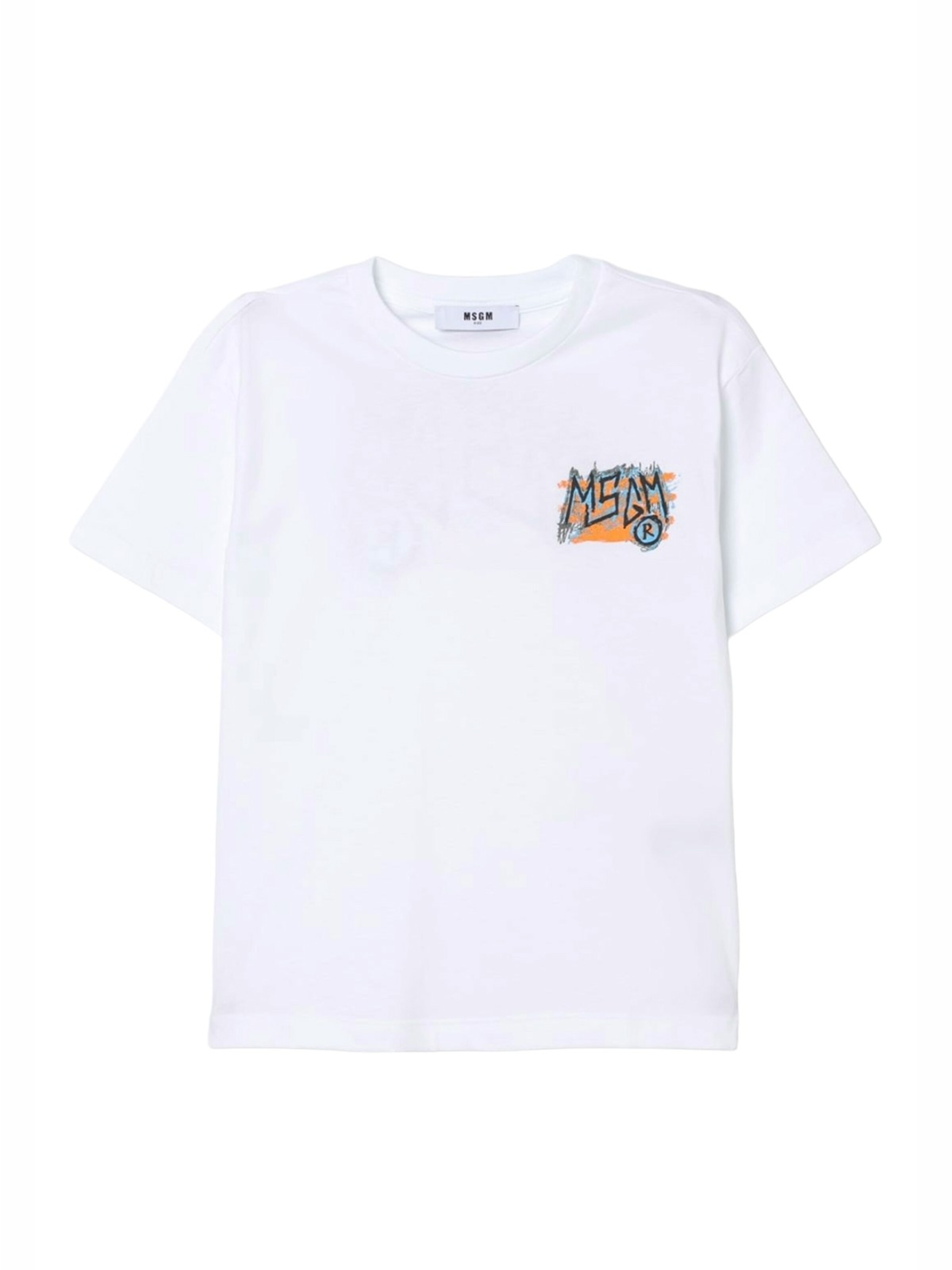 T-Shirt MSGM en blanc : devant