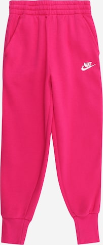 Nike Sportswear Tapered Παντελόνι 'CLUB FLEECE' σε ροζ: μπροστά