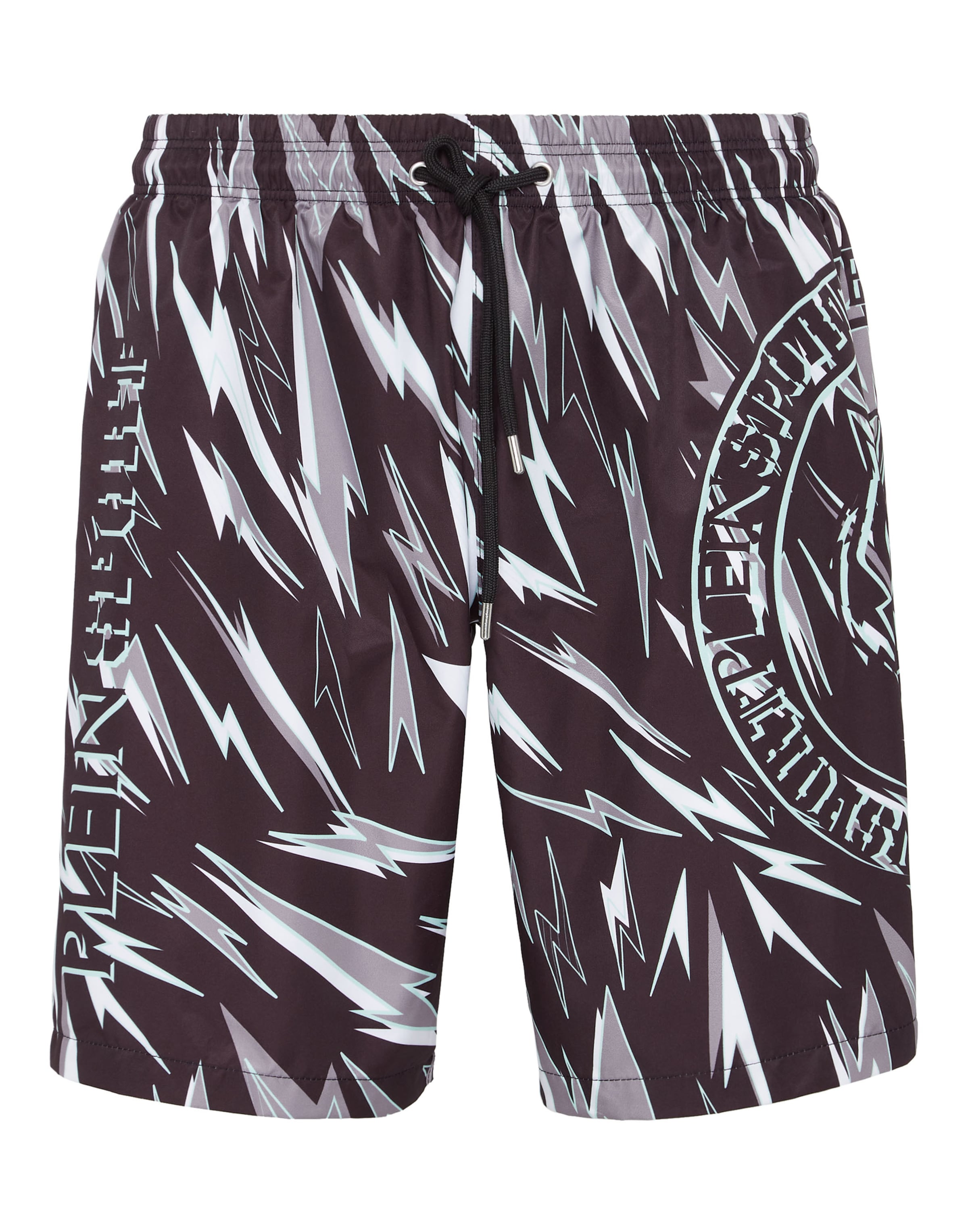 Plein Sport Swimming shorts 'Tiger' in Opal / Grey / Black / White, Item view