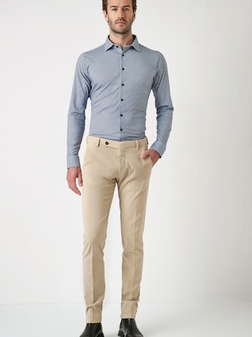 DESOTO Slim fit Overhemd in Blauw