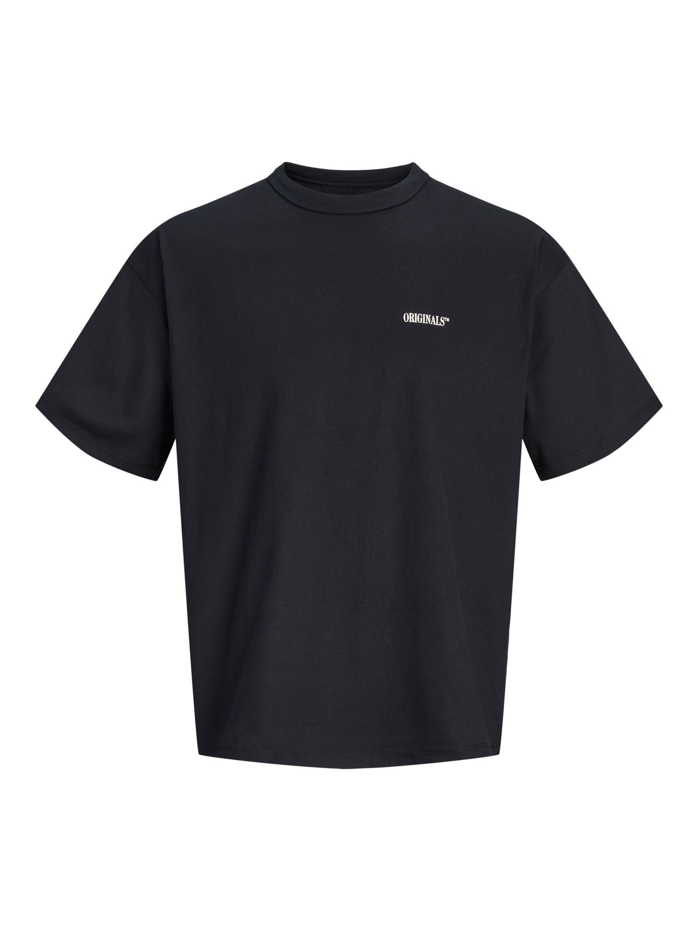 JACK & JONES - Camiseta en negro: frente