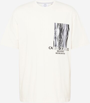 T-Shirt 'De Pandis' Carlo Colucci en blanc : devant