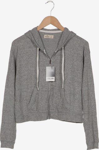 HOLLISTER Sweatshirt & Zip-Up Hoodie in S in Grey: front