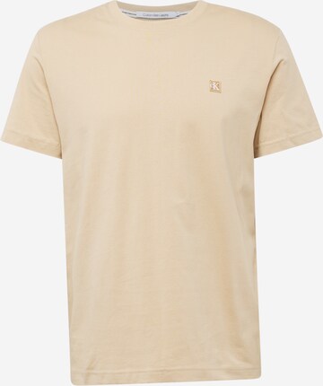 Calvin Klein Jeans Shirt in Beige: voorkant